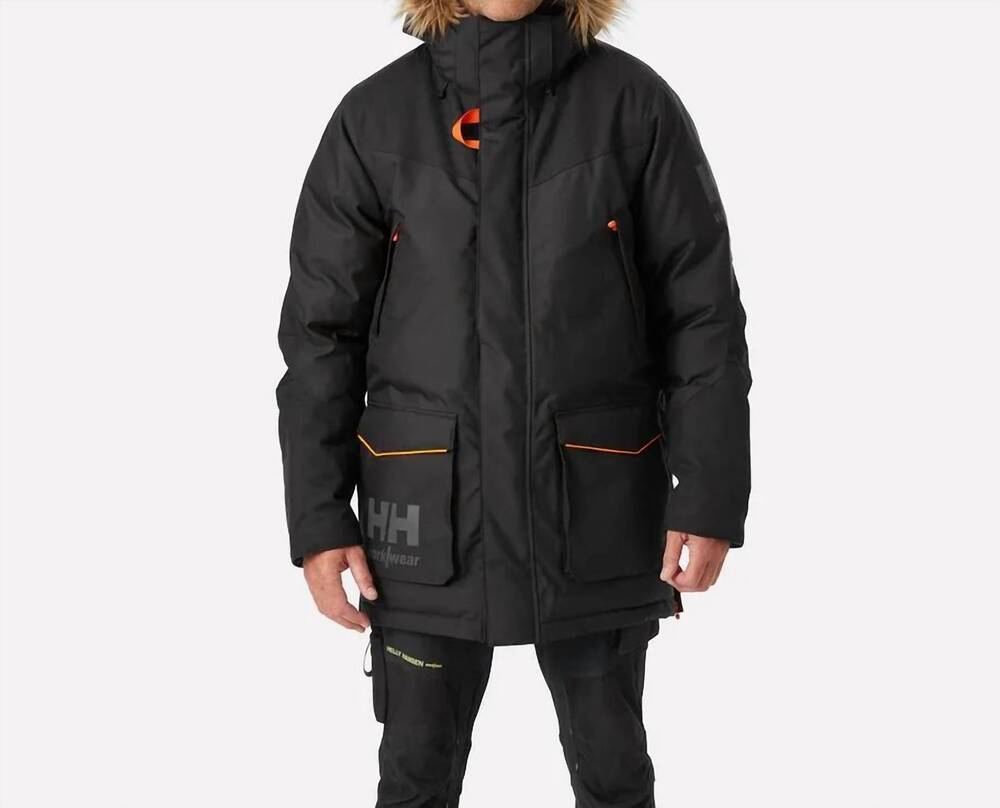 NEW HELLY HANSEN men's bifrost winter parka jacket in black